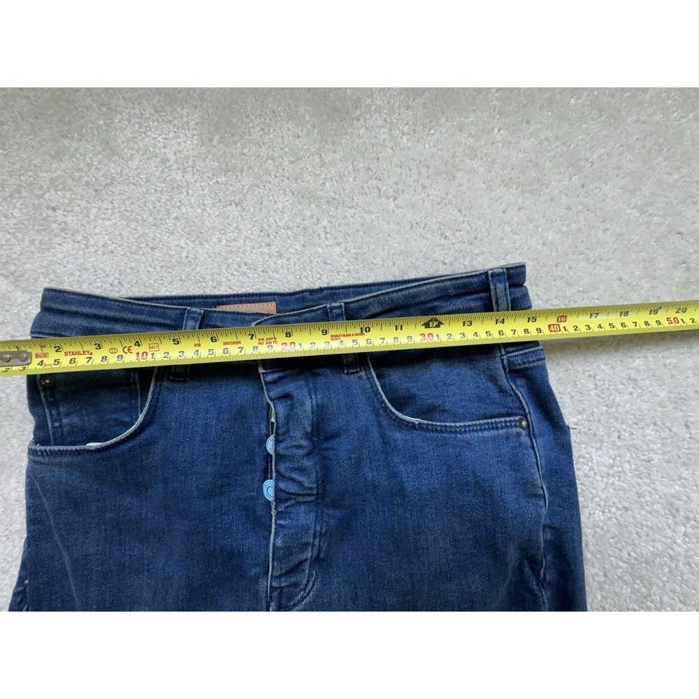 Pilcro Anthropology The Icon Flare Jeans Dark Indigo Wash, Women's 29 - Picture 4 of 8